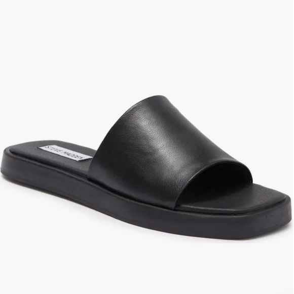 NWT Steven madden Holmes slide sandal, real leather - Picture 1 of 5